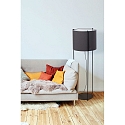Faro Lampadaire DRUM E27 IP20, gris, noir mat 