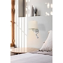 Faro Luminaire mural MONTREAL E27 IP20, beige, chrome 