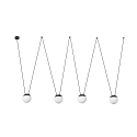 pendant luminaire MINE 4 flames E27 IP20, dark grey 