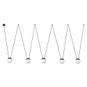 pendant luminaire MINE 5 flames E27 IP20, dark grey 