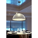 Faro Luminaire à suspension MAGMA E27 IP20, gris, blanc mat 