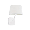 Luminaire mural HANDY E27 IP20, blanc mat 