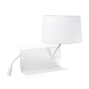 Luminaire mural HANDY E27 IP20, blanc mat 