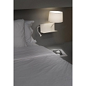 Faro Luminaire mural HANDY E27 IP20, blanc mat 