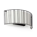 Luminaire mural LINDA à 2 flammes E27 IP20, beige, noir mat 