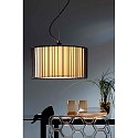 Faro Luminaire à suspension LINDA E27 IP20, beige, noir mat 
