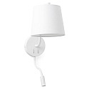 Luminaire mural BERNI E27 IP20, blanc mat 