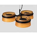Faro Luminaire à suspension LOOP 3 flammes LED IP20, noir mat 
