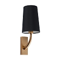 Luminaire mural REM E27 IP20, noir, or antique 