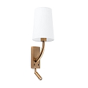 Luminaire mural REM E27 IP20, blanche, or antique 