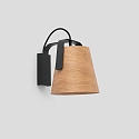 Faro Luminaire mural STOOD E27 IP20, noir mat 