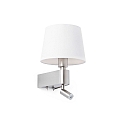 Luminaire mural ROOM E27 IP20, nickel satiné 