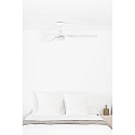 Faro Ventilateur plafonnier PUNT M avec télécommande IP20, blanc mat