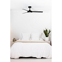 Faro Ceiling fan BARTH with remote control IP20, black matt