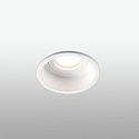 Faro Plafonnier encastré HYDE R GU10 IP44, blanc mat 