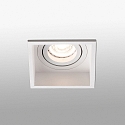 Faro Plafonnier encastré HYDE SQ GU10 IP20, blanc mat 