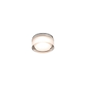 Faro Plafonnier encastr� EBBA LED IP44, nickel satin� 