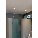 Faro Plafonnier encastr� EBBA LED IP44, nickel satin� 