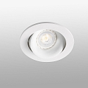 Faro Plafonnier encastré ARGON rond, pivotant GU10 IP20, blanc mat 