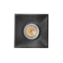 Plafonnier encastr� NEON SQ angulaire GU10 IP20, noir mat 
