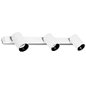 Applique et plafonnier STAN 3 flammes GU10 IP20, blanc mat 