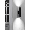Faro Luminaire mural STAN 2L haut bas GU10 IP20, noir mat 