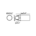 Faro ceiling recessed luminaire STAN swivelling, rotatable GU10 IP20, black matt 
