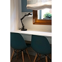 Lampe de table BAOBAB inclinable E14 IP20, noir mat 
