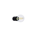 Luminaire mural TEN E27 IP20, noir mat 