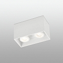 Faro Luminaire de plafond TECTO à 2 flammes GU10 IP20, blanc mat 