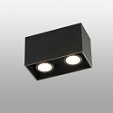 Luminaire de plafond TECTO à 2 flammes GU10 IP20, noir mat 