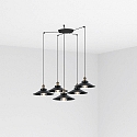 Luminaire à suspension MARLIN 5 flammes E27 IP20, or antique 