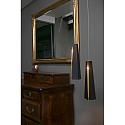 Faro pendant luminaire PLUMA switchable IP20, black matt 