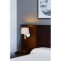 Faro wall luminaire SAMBA E27 IP20, beige, white matt 