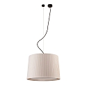 Luminaire à suspension SAMBA E27 IP20, beige, noir mat 