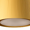 Faro Luminaire à suspension SAMBA E27 IP20, jaune, noir mat 