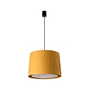 Luminaire à suspension SAMBA E27 IP20, jaune, noir mat 