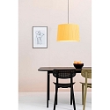 Faro Luminaire à suspension SAMBA E27 IP20, jaune, noir mat 