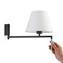 Faro Luminaire mural RON E27 IP20, gris foncé, blanche 