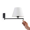 Faro Luminaire mural RON E27 IP20, gris foncé, blanche 