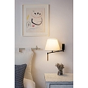 Luminaire mural RON E27 IP20, beige, gris foncé 