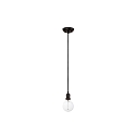 Luminaire à suspension ART à 1 flamme E27 IP20, noir 