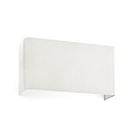 Luminaire mural COTTON à 2 flammes E27 IP20, blanc mat 