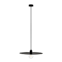 Luminaire à suspension PLAT E27 IP20, noir mat 