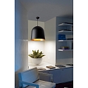 Faro Luminaire à suspension CRATER E27 IP20, noir mat 