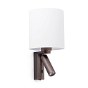 Luminaire mural ROB SHADE E27 IP20, bronze 