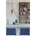 Faro Luminaire à suspension KOMBO E27 IP20, gris, noir mat 