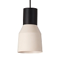 Faro Luminaire à suspension KOMBO E27 IP20, beige, noir mat 
