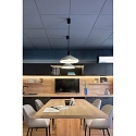 Faro Luminaire à suspension KOMBO E27 IP20, gris, noir mat 