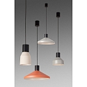 Faro Luminaire à suspension KOMBO E27 IP20, noir mat, terre cuite 